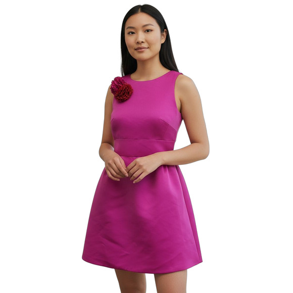 Kate Spade Womens Carnation Dress Size 4 Fuchsia Pink Cocktail Party Romantic - Picture 1 of 11